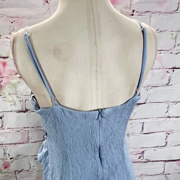 🔥🔥5 for $25🔥🔥 Lulus Women's Crinkle Textured Wrap Skirt Side Tie Tulip Cut Dress - Picture 7 of 12